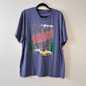 Dodge Fever Men’s XL Graphic T-Shirt Fathers Day Blue Cotton Blend Nostalgic